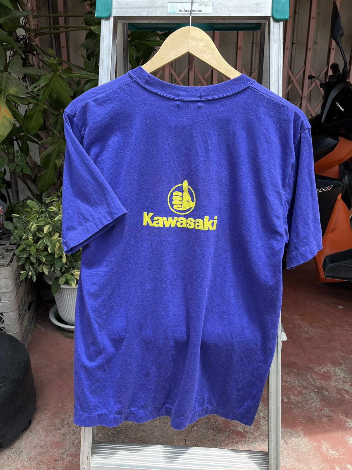 Vintage Vintage 90s KAWASAKI TSHIRT 🇯🇵 Size US M / EU 48-50 / 2 - 2 Thumbnail
