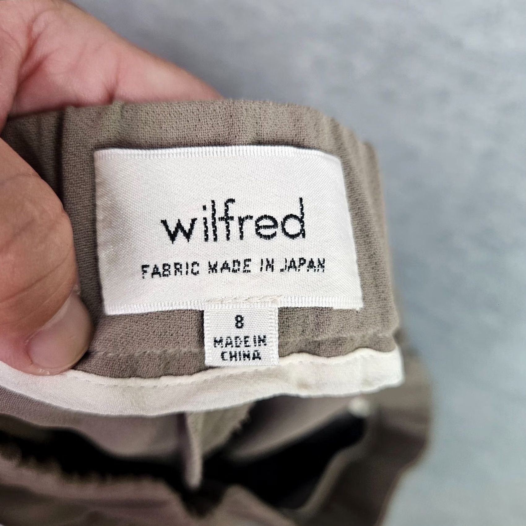 Vintage Wilfred Beige Women's Pants Flat Front Pockets Size 8 Trousers Casual Classy Pants Beige Womens 8 Regular Front Flat Pockets- Wilfred Size 30" / US 8 / IT 44 - 4 Thumbnail