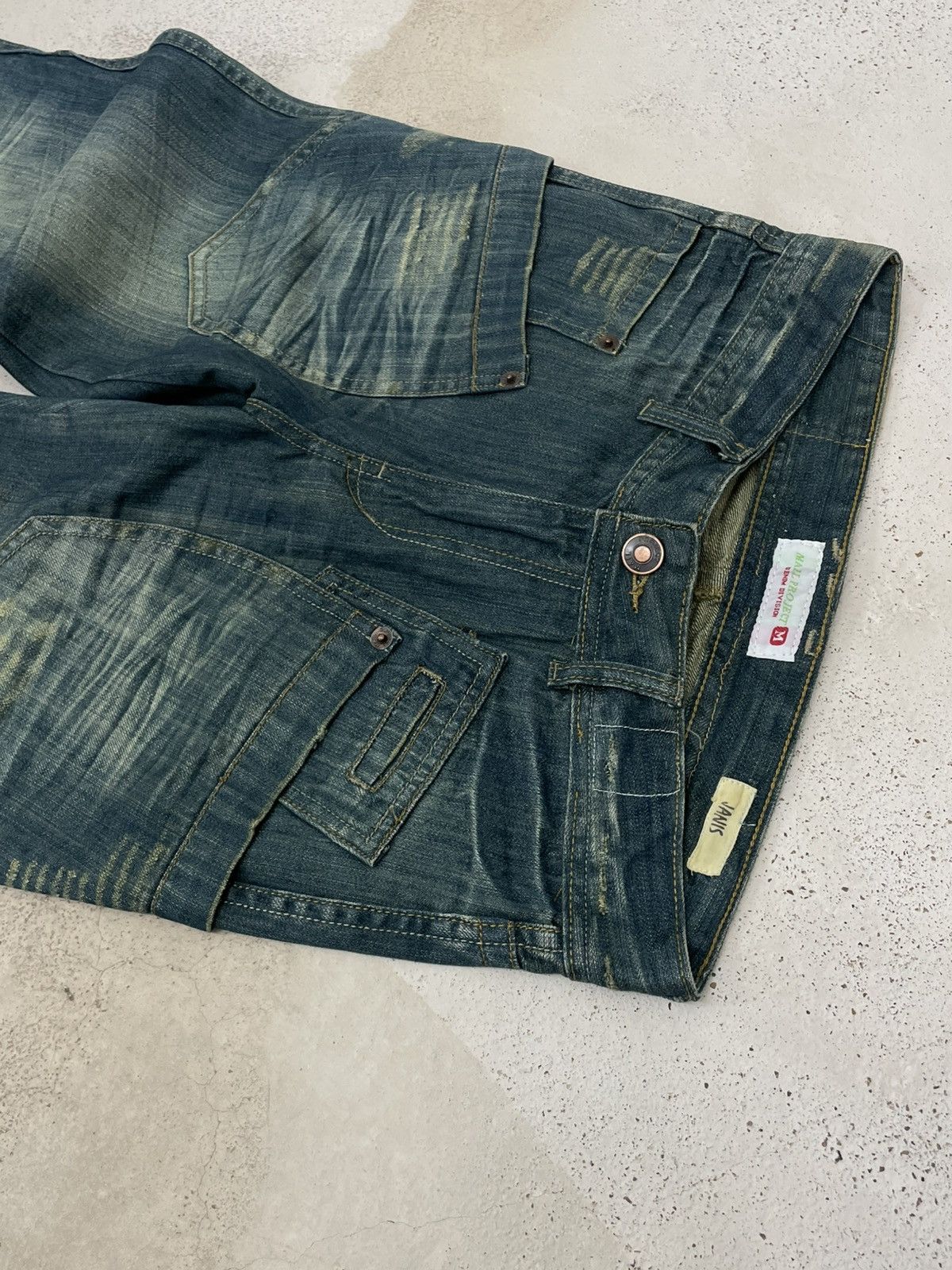 Japanese Brand Vintage Japan 90’s Mail Project Denim Division Flared Denim Size US 30 / EU 46 - 6 Thumbnail