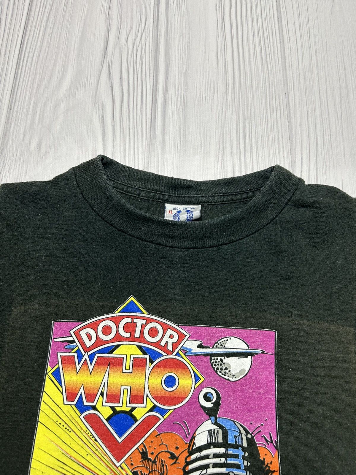 Vintage Vintage 90s Doctor Who Dalek Warzone T-Shirt Size US XL / EU 56 / 4 - 9 Thumbnail