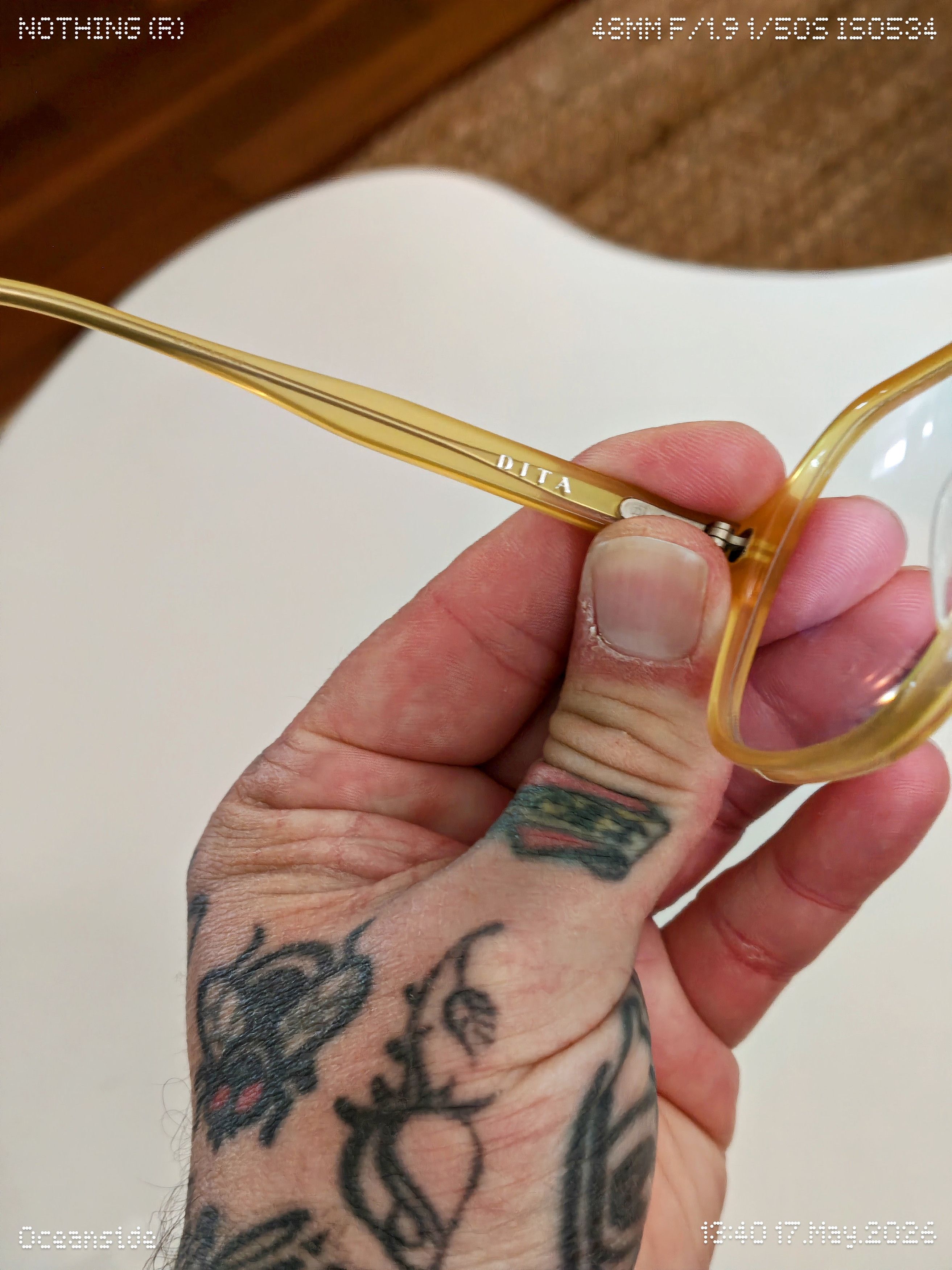 Dita DITA Zotax RX / Sunglasses Yellow Crystal Made In Japan Size ONE SIZE - 5 Thumbnail