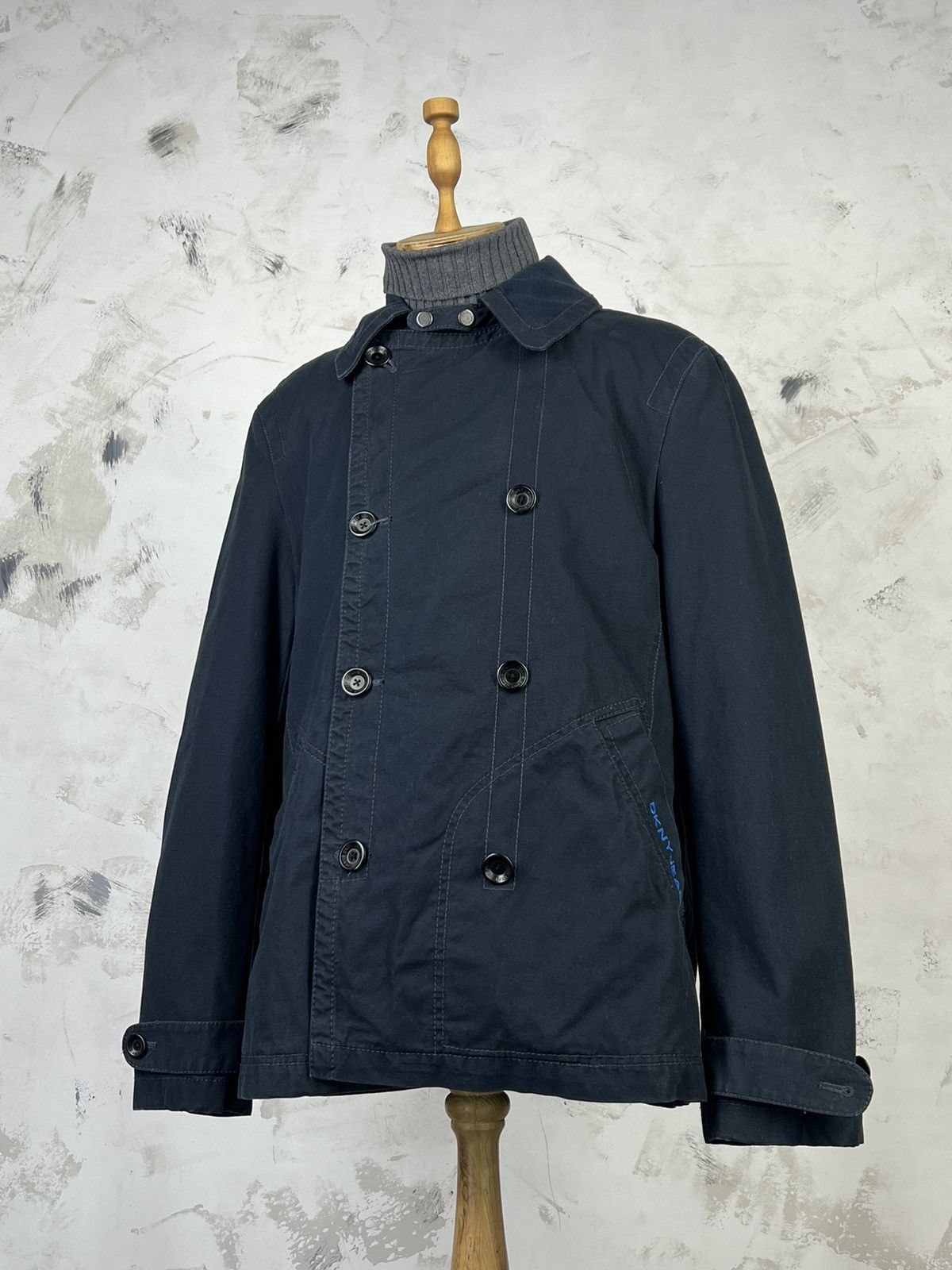 DKNY DKNY Jeans Double Breasted Coat Jacket Size M - L Size US L / EU 52-54 / 3 - 2 Thumbnail