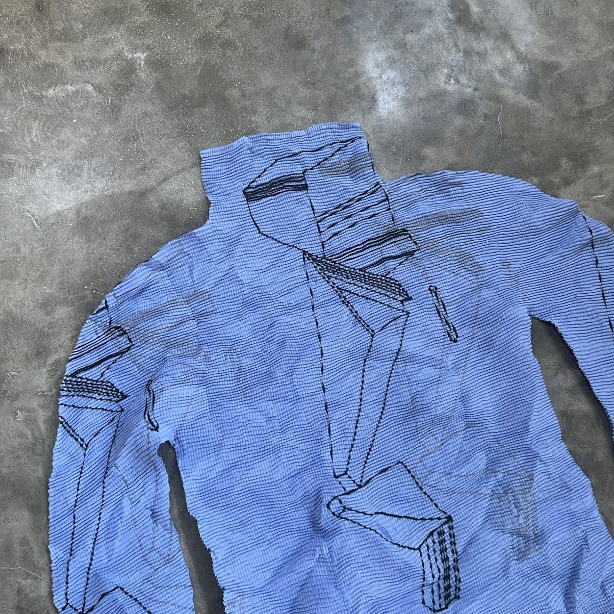 Pleats Please Issey Miyake 20th Anniversary Architects Turtle Neck Longsleeve Shirt Size M / US 6-8 / IT 42-44 - 2 Thumbnail