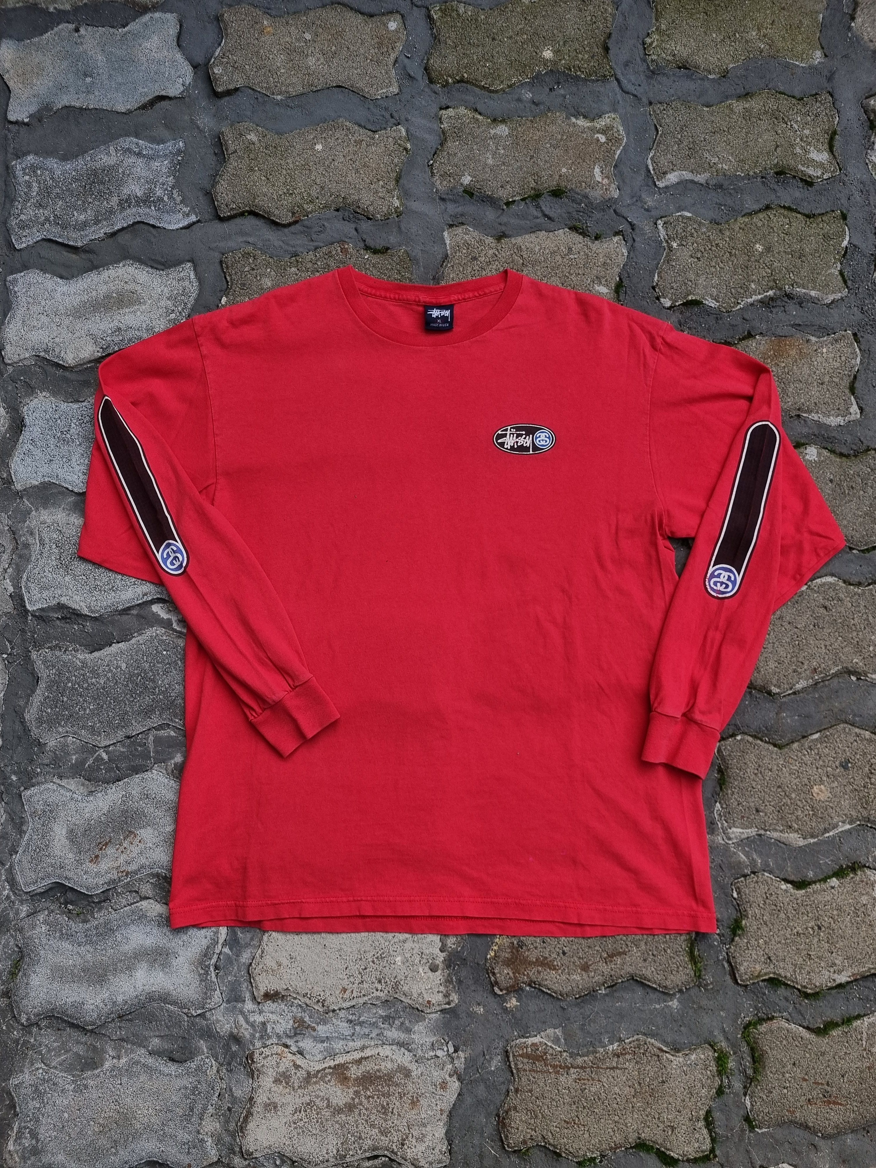 Stussy 90's Long Sleeve Oval Logo