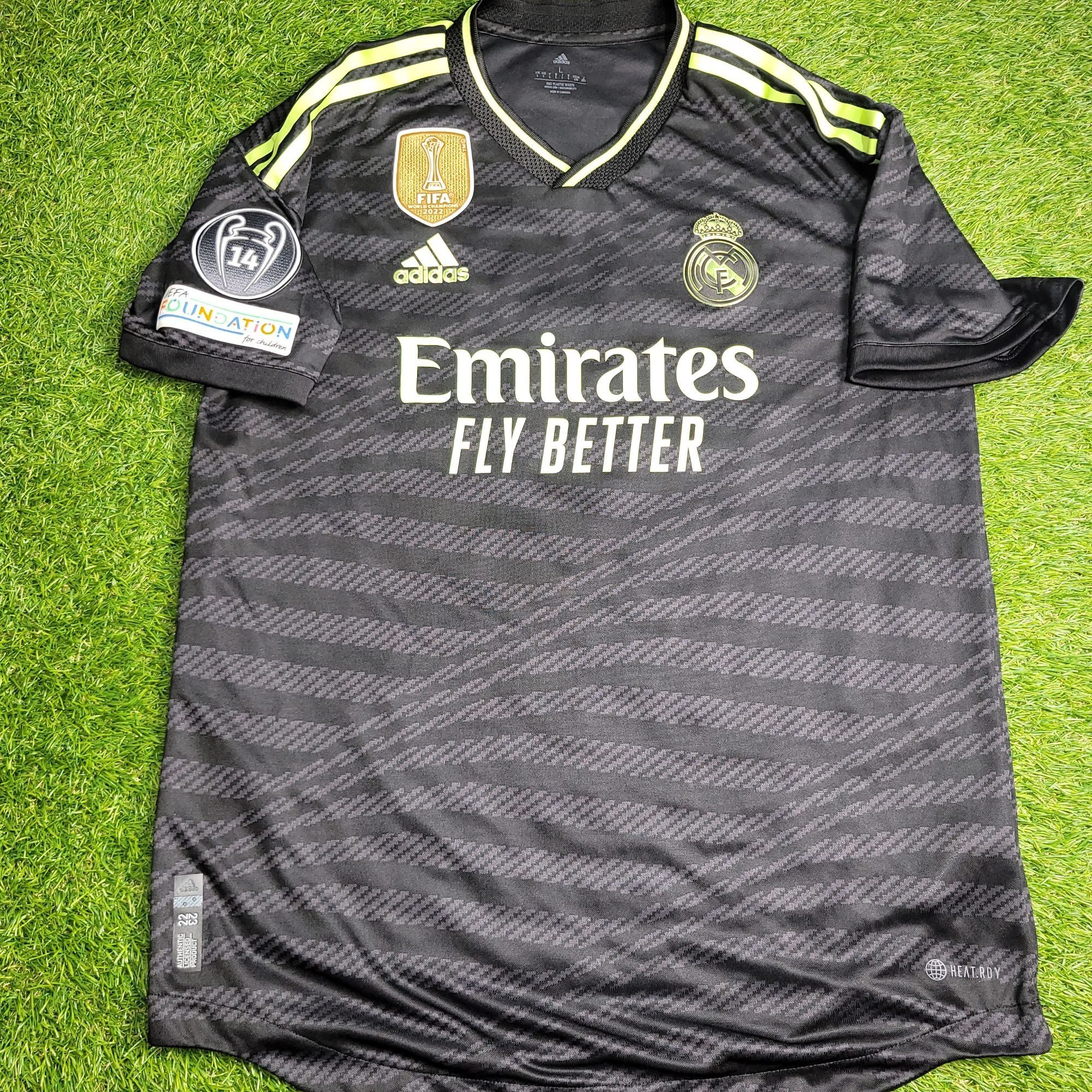 Adidas Modric Real Madrid 2022 2023 Third UEFA Soccer Jersey L Size US L / EU 52-54 / 3 - 2 Thumbnail