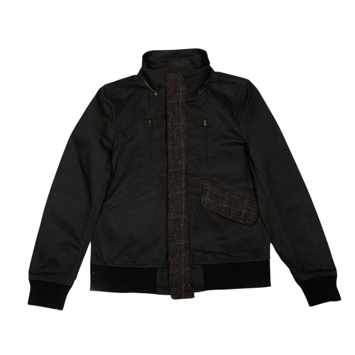 Harris Tweed 🔥VINTAGE WOOL BOMBER JACKET HARRIS TWEED HERRINGBONE Size US S / EU 44-46 / 1 - 1 Thumbnail