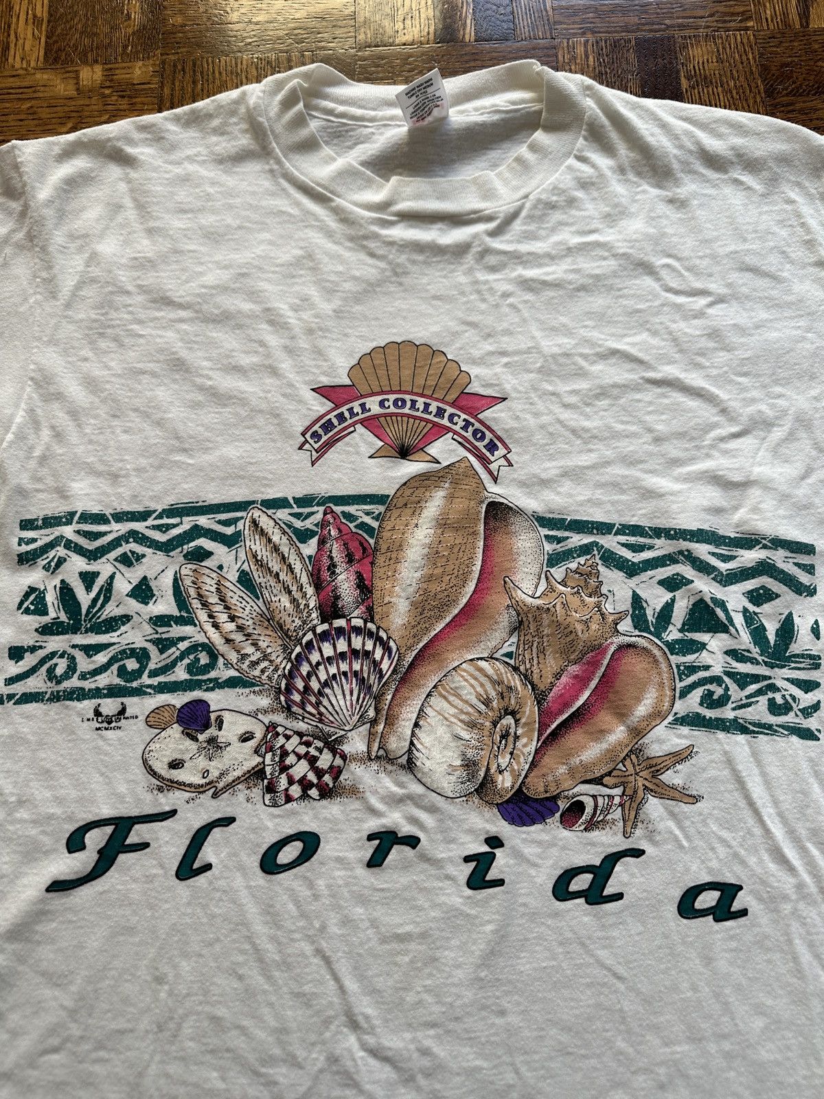 Vintage Vintage 90s Shell Collector Florida Graphic Tee Size US L / EU 52-54 / 3 - 2 Thumbnail