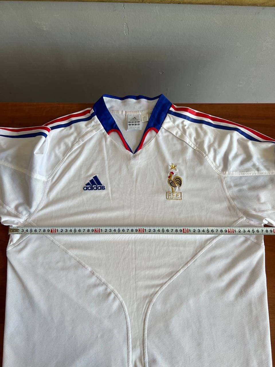 Adidas 2004/06 FRANCE TEAM AWAY SOCCER JERSEY FOOTBALL SHIRT ADIDAS Size US L / EU 52-54 / 3 - 15 Thumbnail