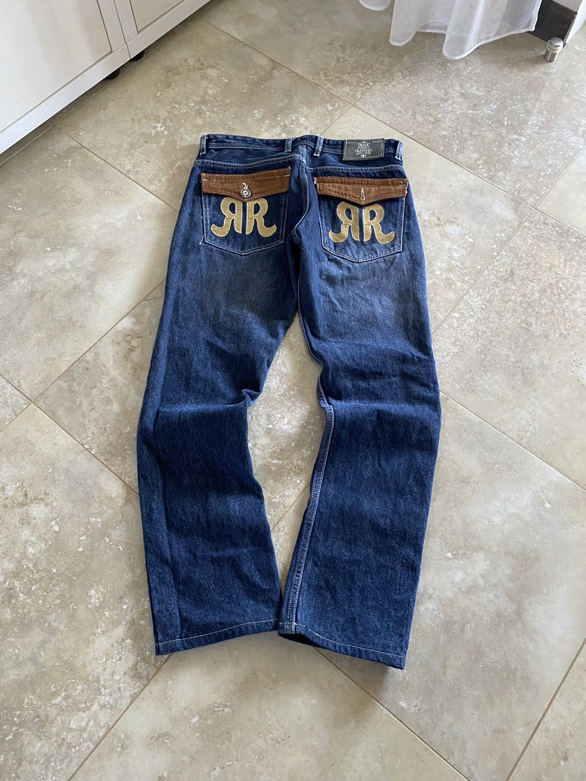Rock Revival Vintage Rock Revival Big Logo Straight Leg Jeans Y2K Street Size US 30 / EU 46 - 1 Thumbnail
