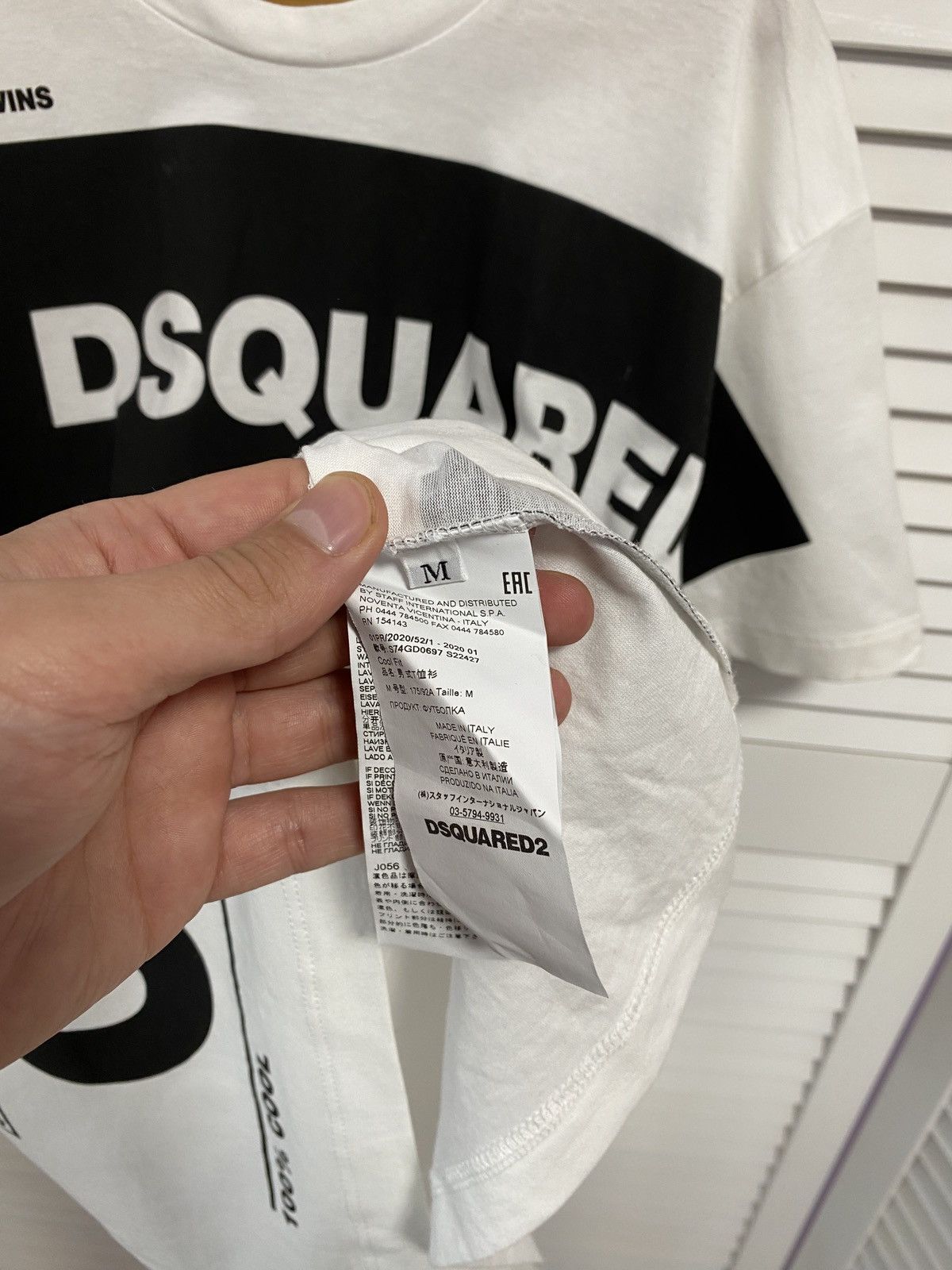Dsquared2 T-Shirt Dsquared2 BORN TO BE A FIGHT Size US M / EU 48-50 / 2 - 6 Thumbnail
