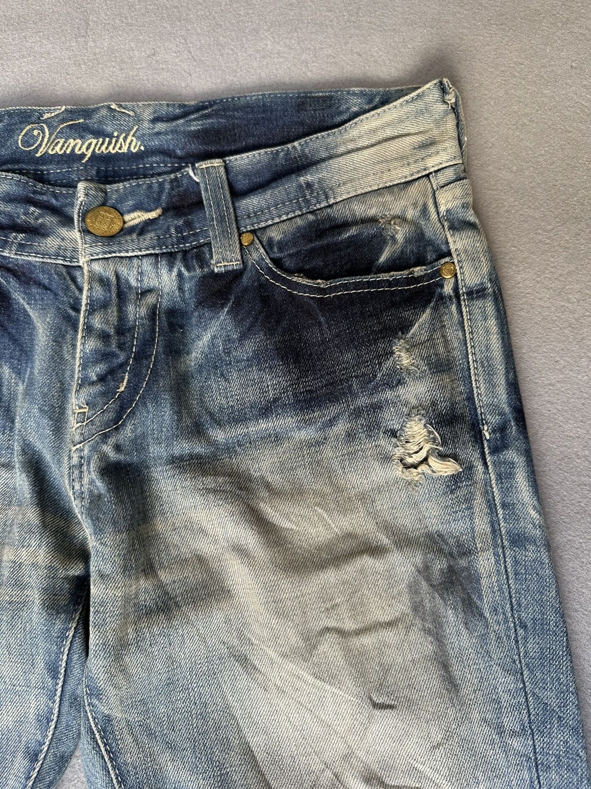 Vanquish FLARE Vanquish Japan Distressed Denim Size US 32 / EU 48 - 10 Thumbnail