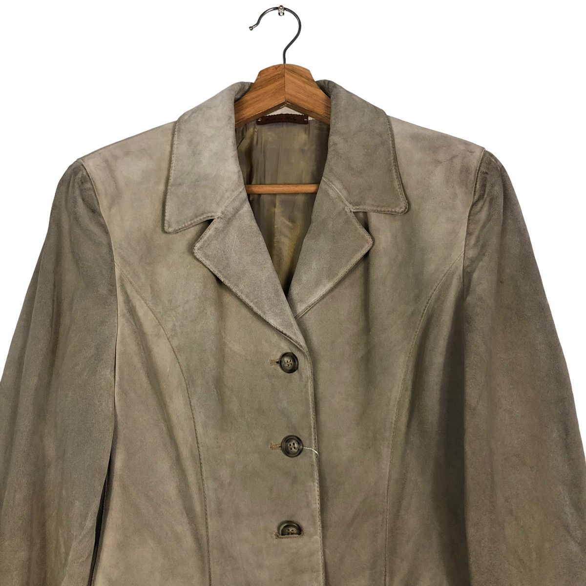 Genuine Leather 🔥VINTAGE GENUINE LEATHER JACKET DOUBLE BREAST LAMATTA PELLE Size US M / EU 48-50 / 2 - 3 Thumbnail