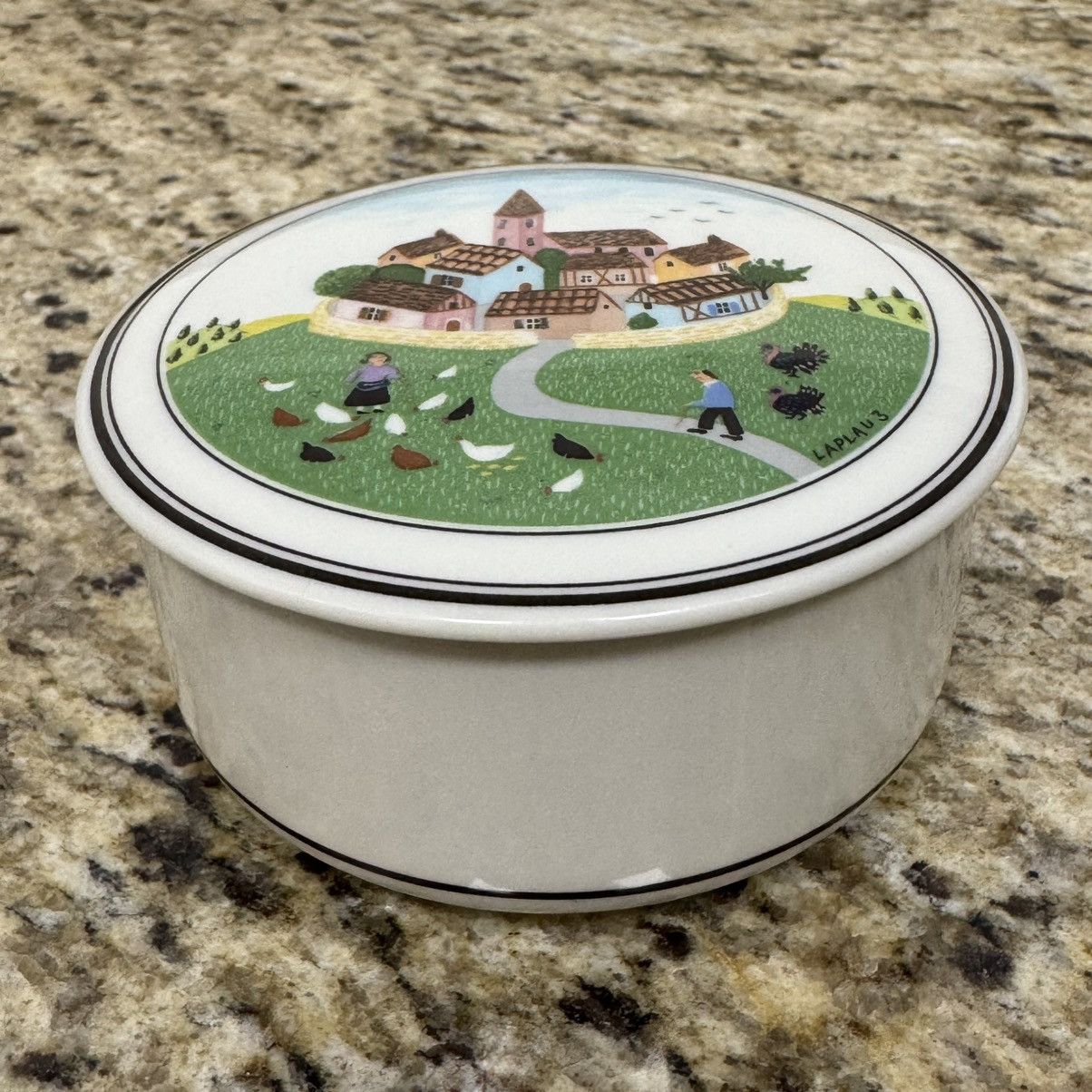 Vintage Villeroy & Boch Chicken & Turkey Village Design Naïf 4" Box Size ONE SIZE - 2 Thumbnail