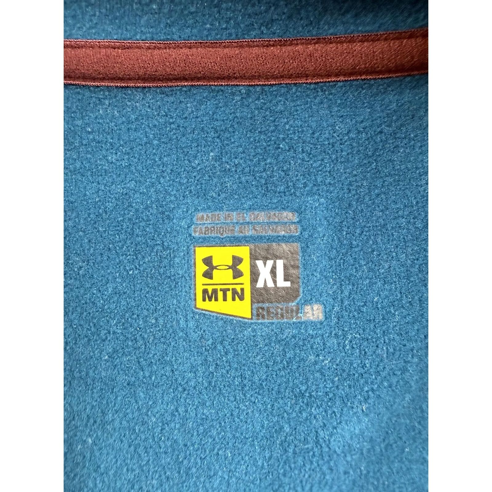 Under Armour Under Armour MTN Pullover Mens XL Blue Fleece 1/4 Zip Hiking Top Size US XL / EU 56 / 4 - 3 Thumbnail