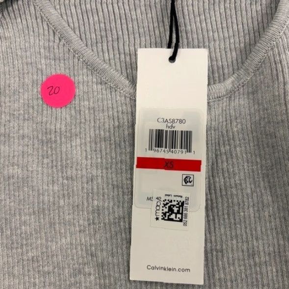 Calvin Klein Calvin Klein Ribbed Cutout Long Sleeve Top Sweatshirt Gray Women's XS NWT Size XS / US 0-2 / IT 36-38 - 3 Thumbnail