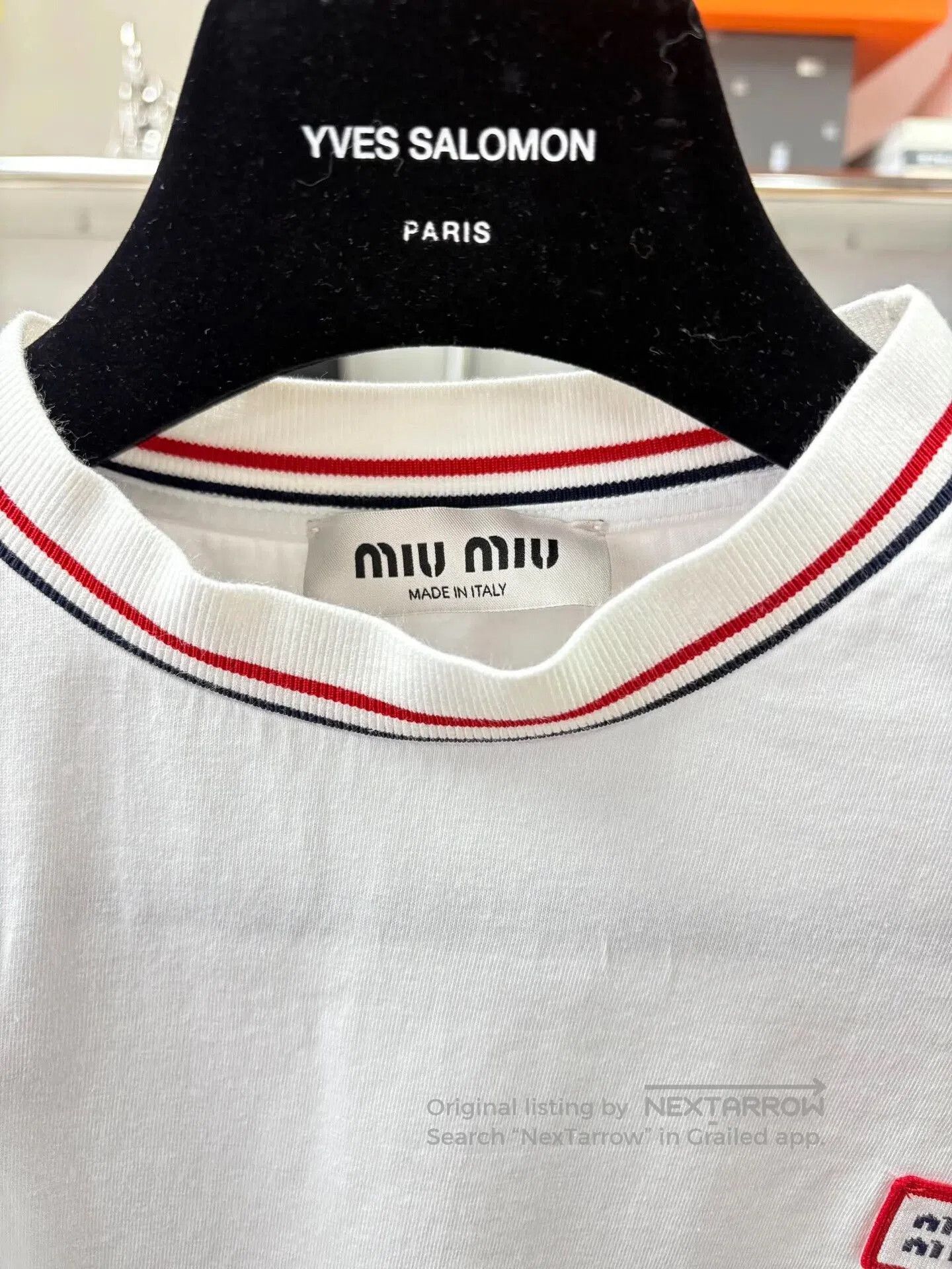 Miu Miu Miu Miu White Embroidered Short Long. Size XS / US 0-2 / IT 36-38 - 5 Thumbnail