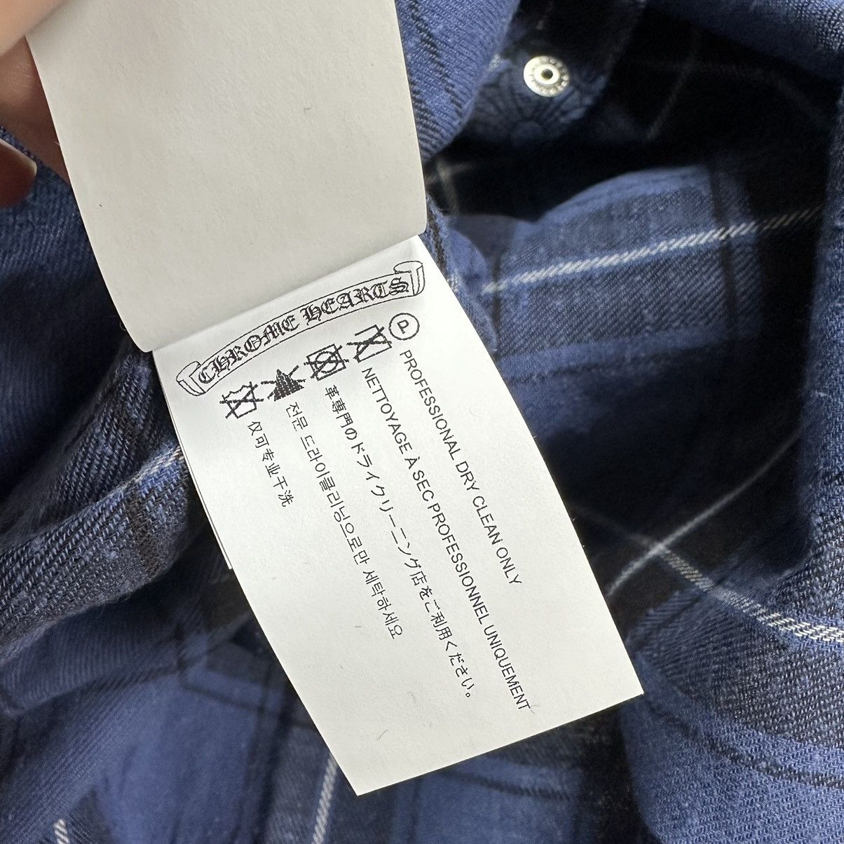 Chrome Hearts Chrome Hearts Cross Print Silver Button Shirt Size US M / EU 48-50 / 2 - 8 Thumbnail