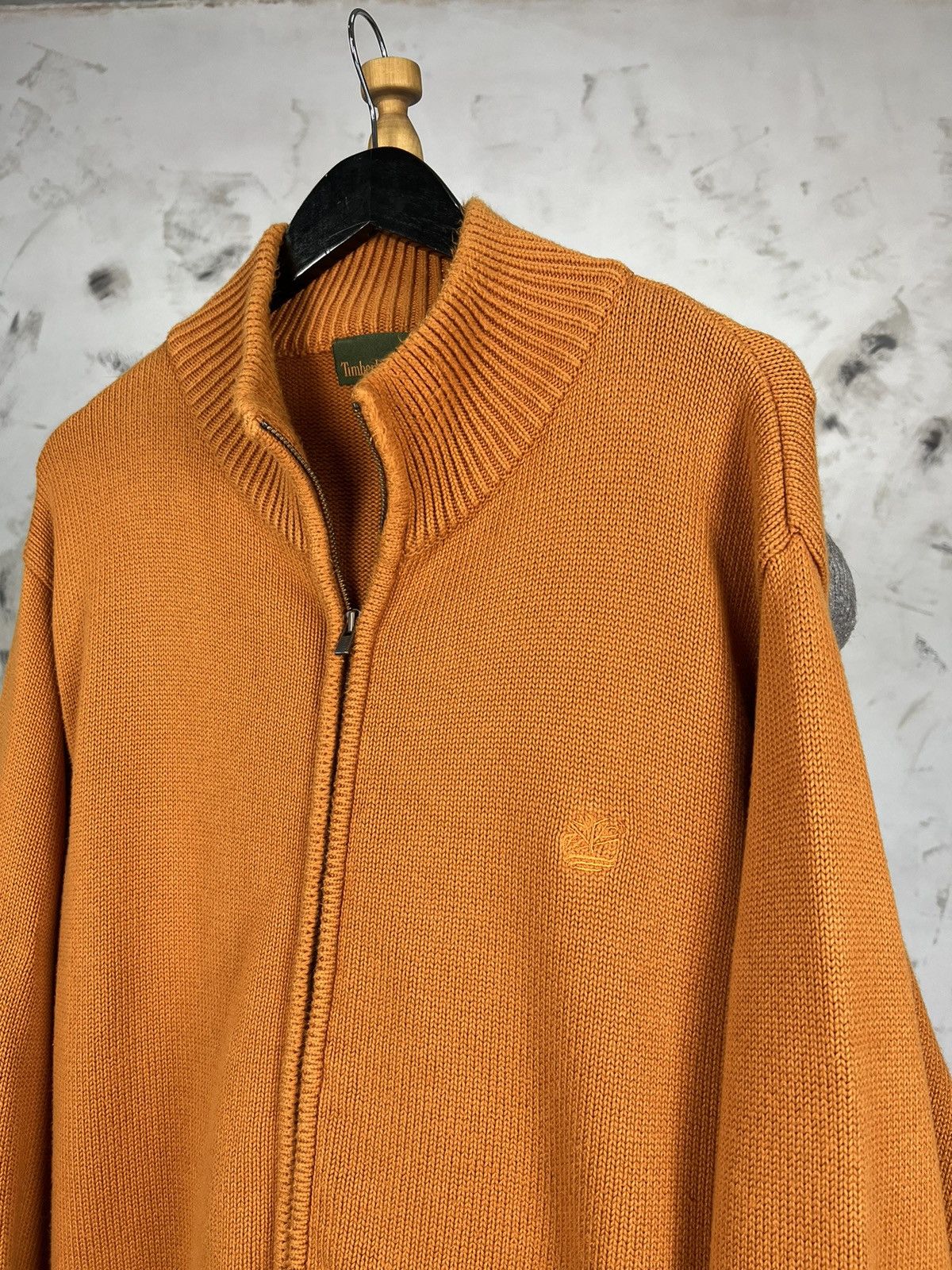 Timberland Vintage Timberland Orange Zip Sweater Jacket Size XL Size US XL / EU 56 / 4 - 2 Thumbnail