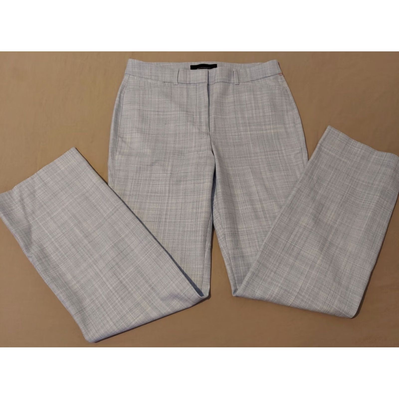 White House Black Market White House Black Market Dress Womens 8 Gray Pants Boot Slack Khaki Trouser Size 30" / US 8 / IT 44 - 3 Thumbnail