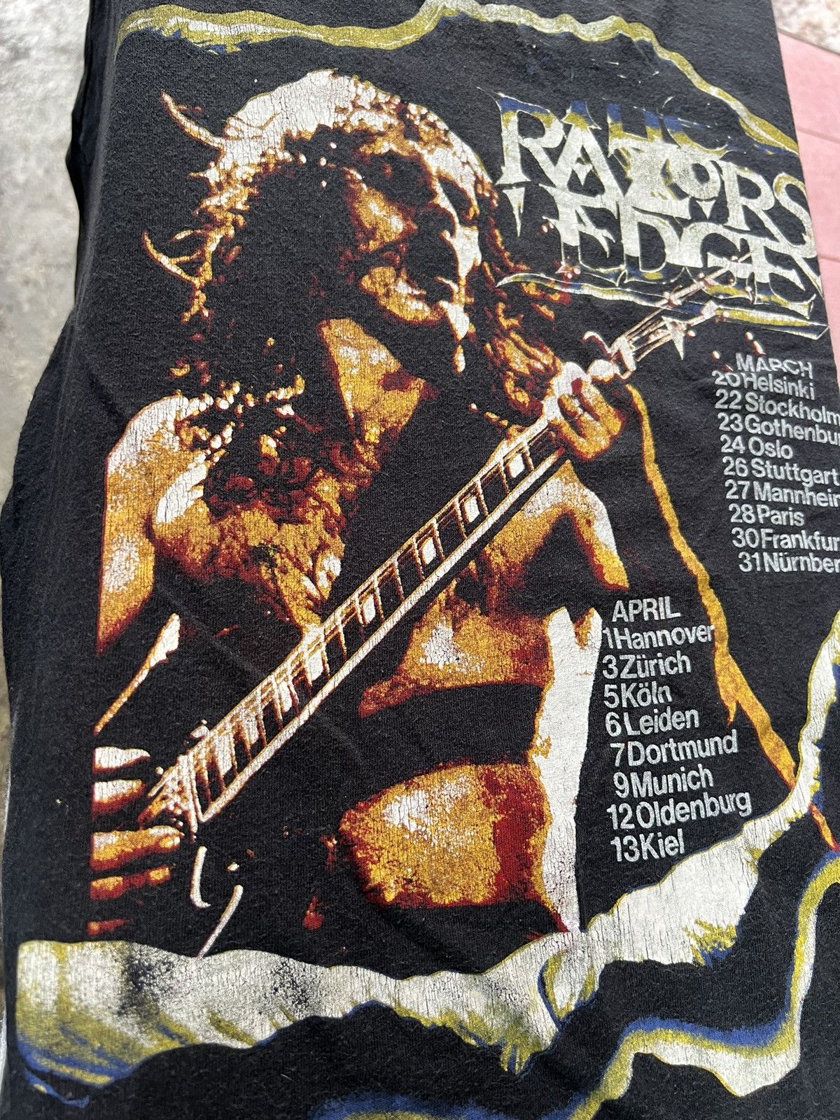 AC/DC × Vintage AC/DC Tour 90 shirt vintage Size US L / EU 52-54 / 3 - 5 Thumbnail