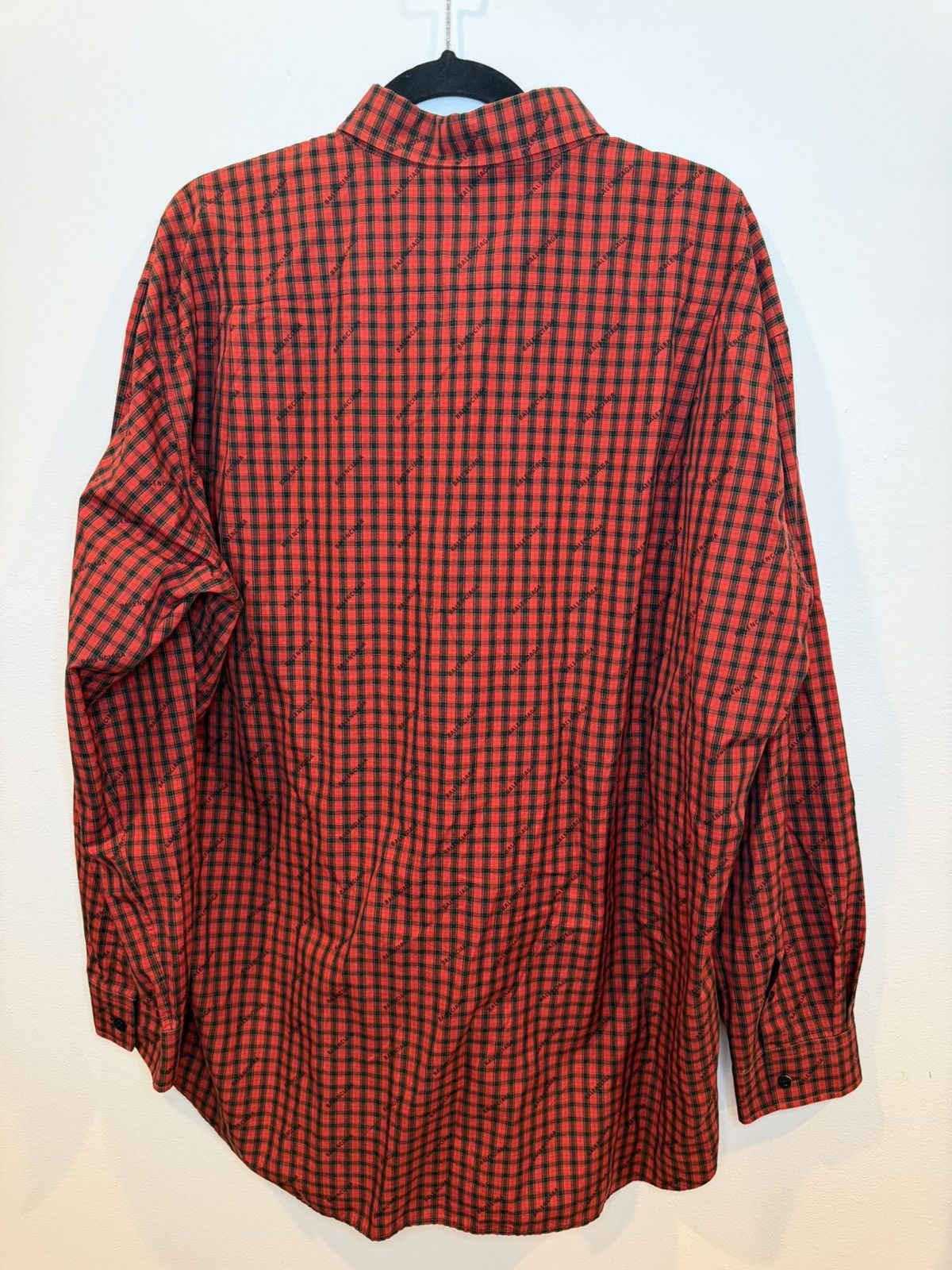 Balenciaga Balenciaga Red Flannel Size US L / EU 52-54 / 3 - 6 Thumbnail