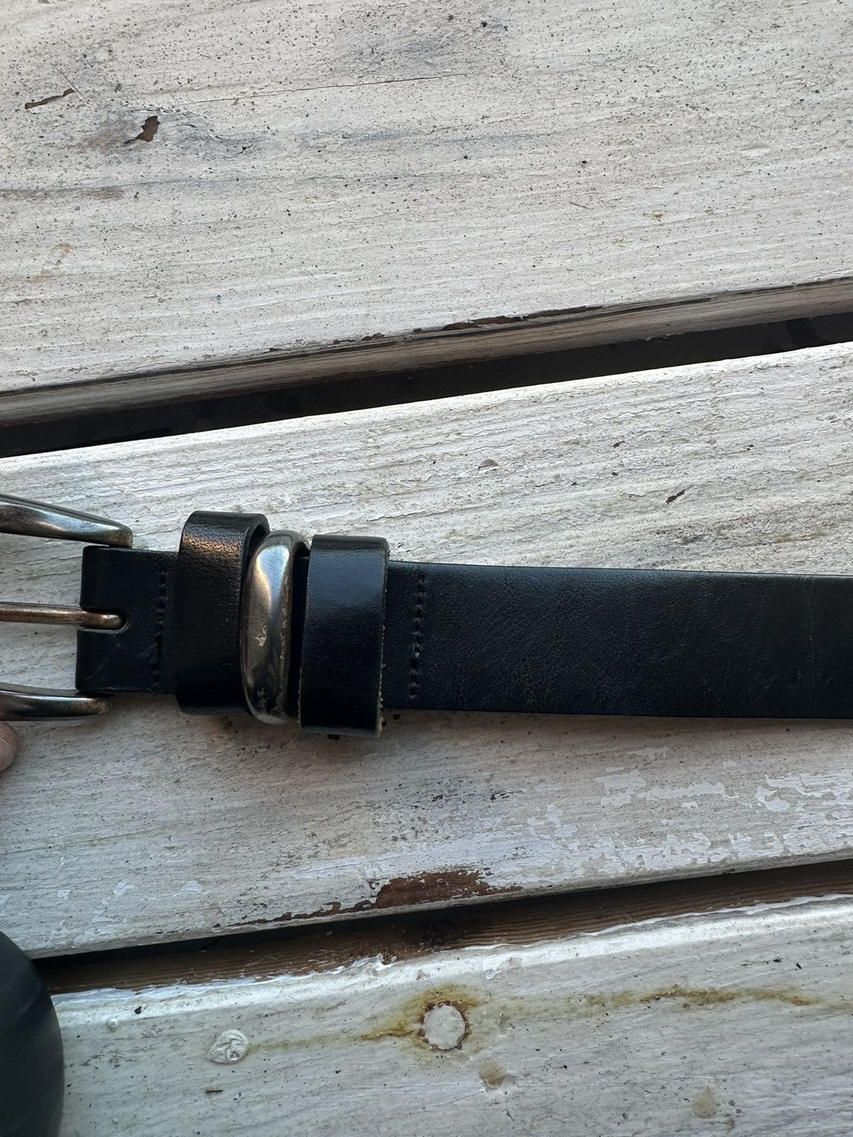 Levi's 🚨 90s LEVI’S MADE IN USA 100% leather belt VNTG RARE 90s Size ONE SIZE - 3 Thumbnail