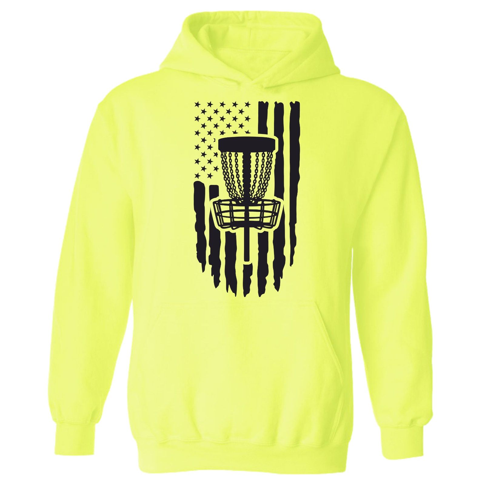 Gildan Disc Golf Hoodie PATRIOTIC AMERICAN Flag Sweatshirt Size US L / EU 52-54 / 3 - 12 Thumbnail