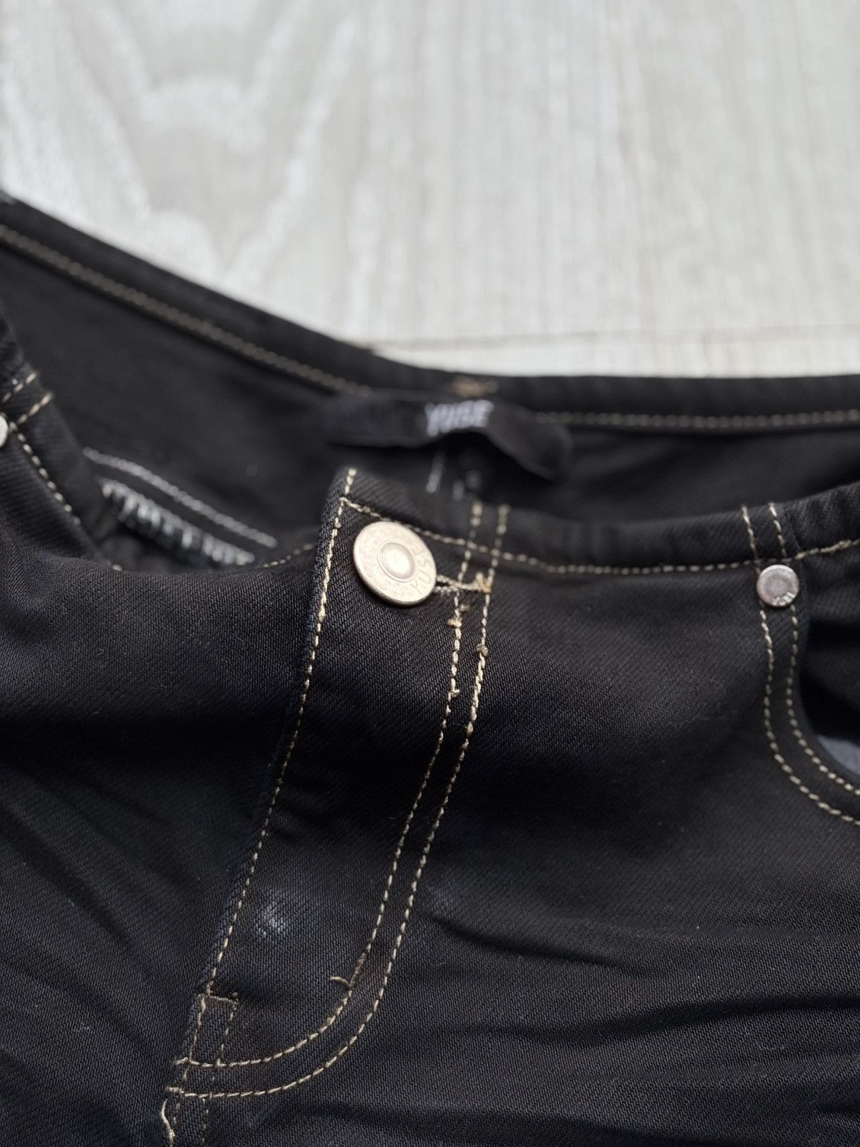 Japanese Brand YUSE lace up flare jeans Size US 26 / EU 42 - 5 Thumbnail
