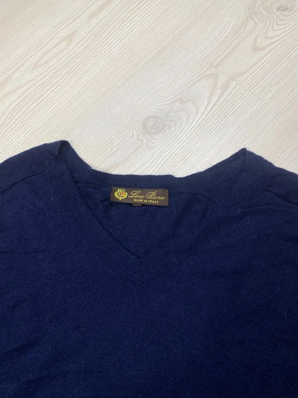 Loro Piana Loro Piana Sweater Wool 100% Blue Size US M / EU 48-50 / 2 - 2 Thumbnail