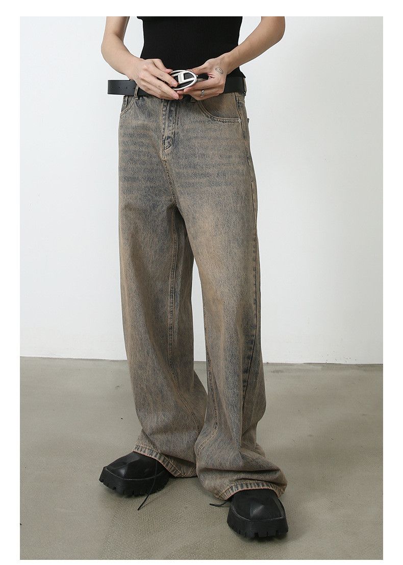 Japanese Brand × Jean American style washed distressed vintage men's loose jeans Size US 32 / EU 48 - 6 Thumbnail