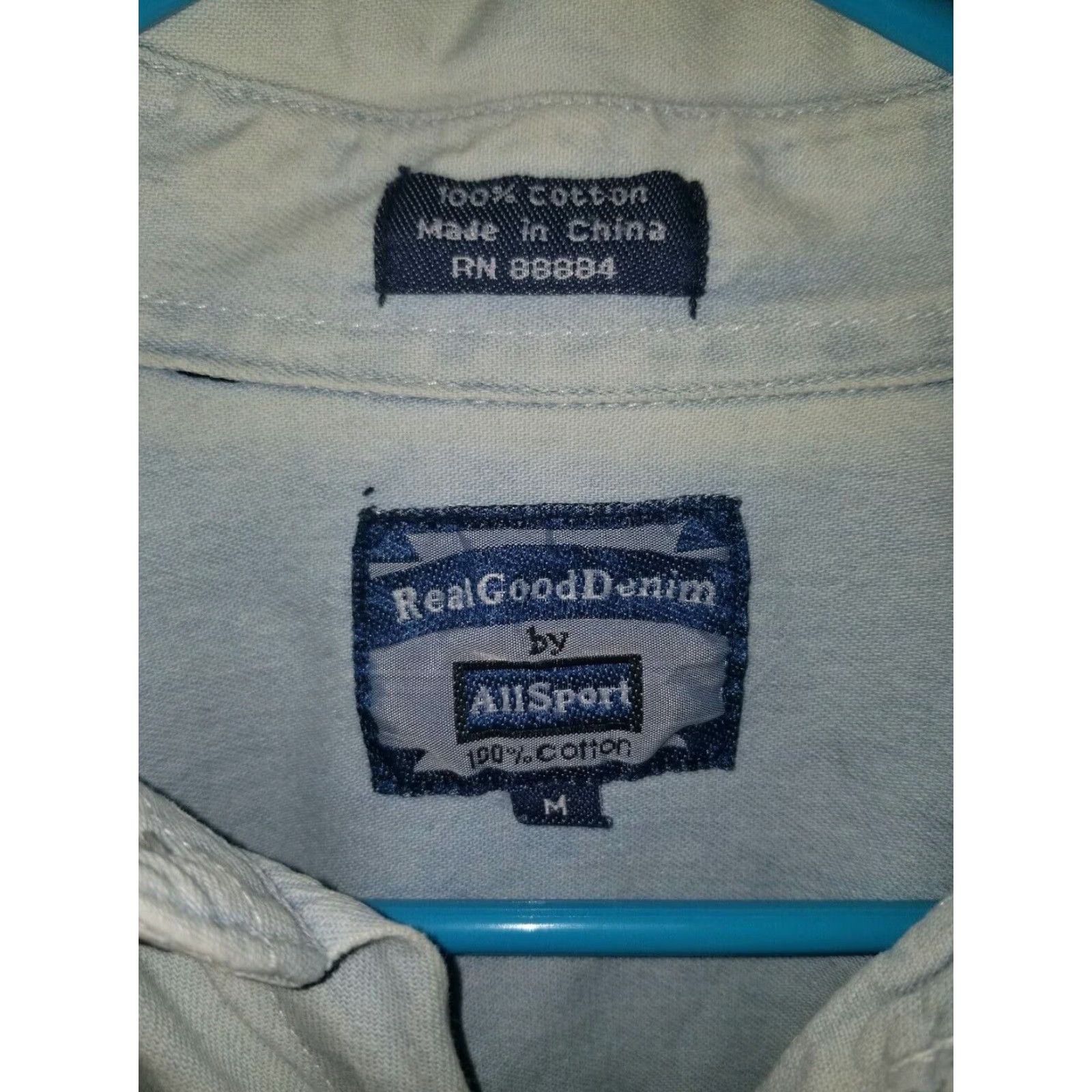 NASCAR VINTAGE All Sport Nascar Jeff Gordon Embellished Denim Button Down Long Sleeve Shirt Mens M Blue 90s Size US M / EU 48-50 / 2 - 3 Thumbnail