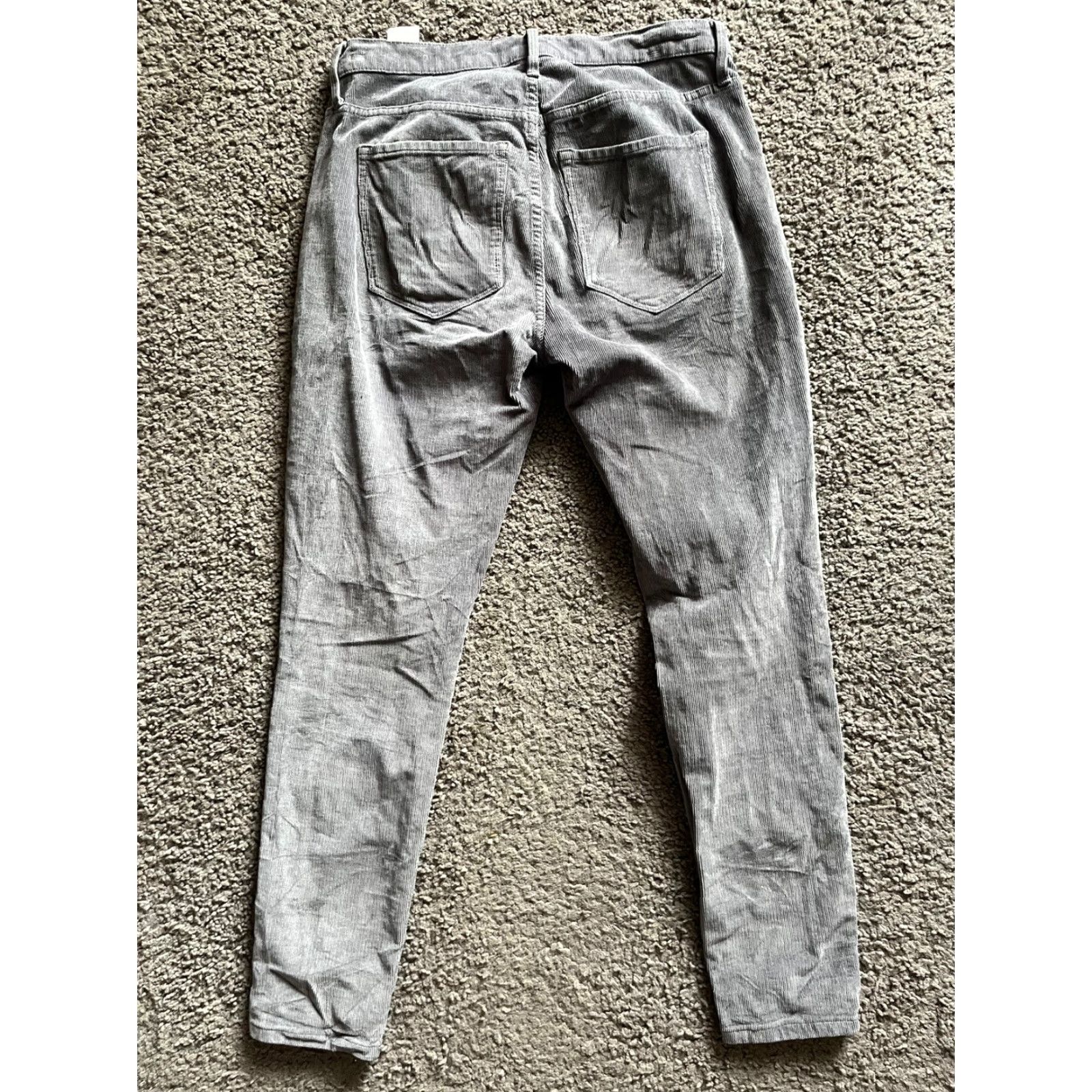 Banana Republic Banana Republic Pants Womens 27 Gray Corduroy Skinny Leg 5 Pocket Ankle Cords Casual Dress Pants Slim Fit 27 in Gray Womens Size 27" / US 4 / IT 40 - 3 Thumbnail