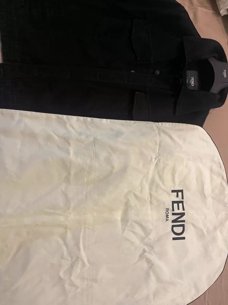 Fendi FENDI Flower patterned denim jacket Size US L / EU 52-54 / 3 - 5 Thumbnail