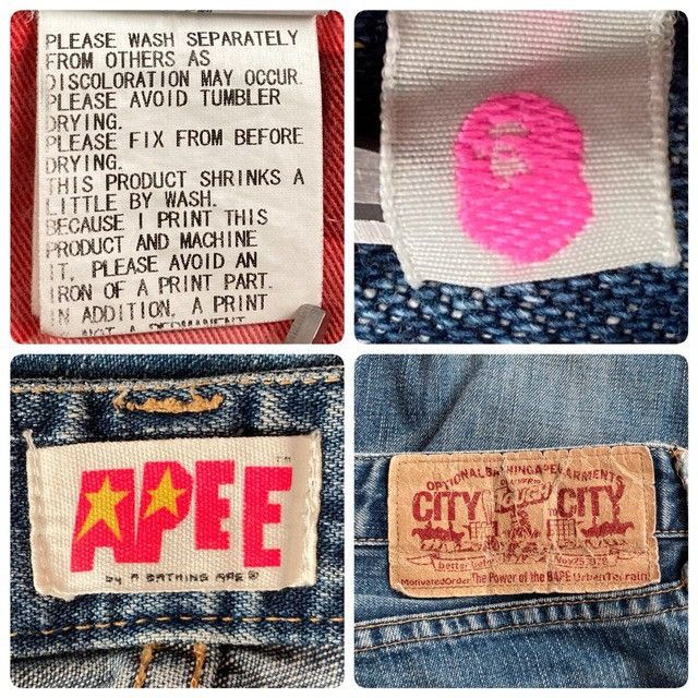 Bape BAPE STA Denim Pants a bathing ape star NIGO Size 25" / US 0 / IT 36 - 9 Thumbnail