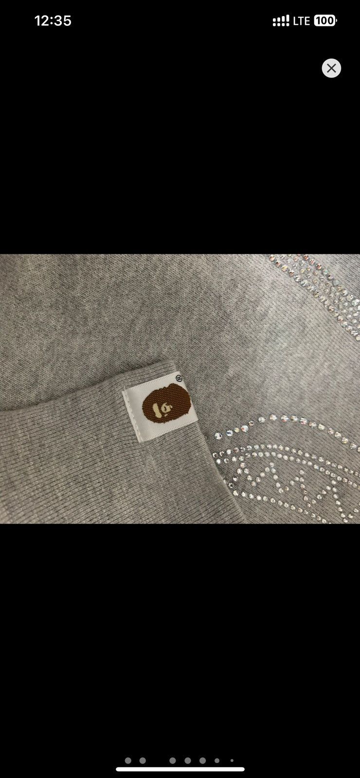 Bape × Swarovski RARE‼️Bape x Swarovski Crystal Shark Logo Crewneck Sweatshirt Size US L / EU 52-54 / 3 - 2 Thumbnail