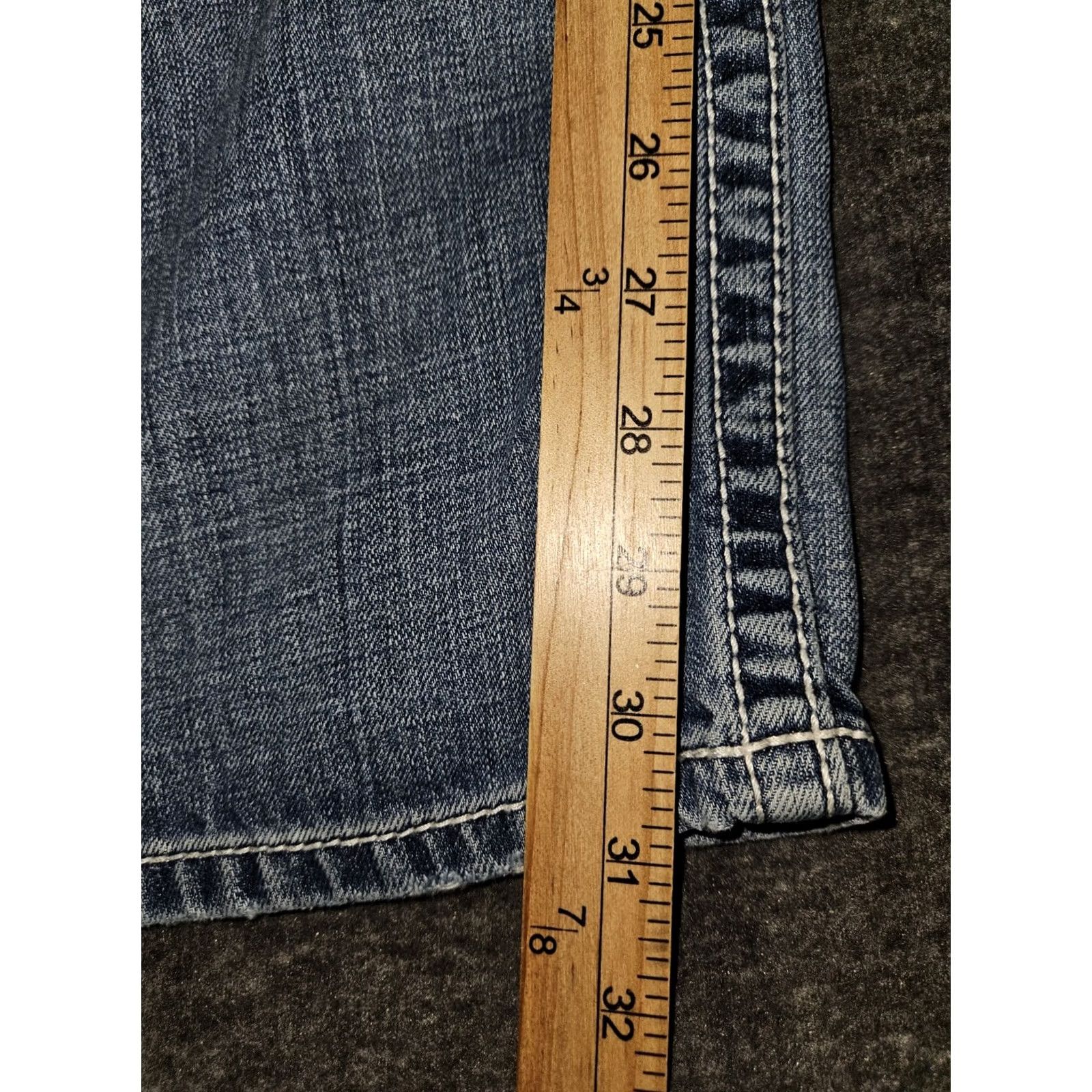 BKE BKE Seth Jeans Men 36x31 Jeans Straight Blue Embroidered Preppy Distressed Cowboy Rock Buckle Bke Regular Mens Size US 36 / EU 52 - 7 Thumbnail