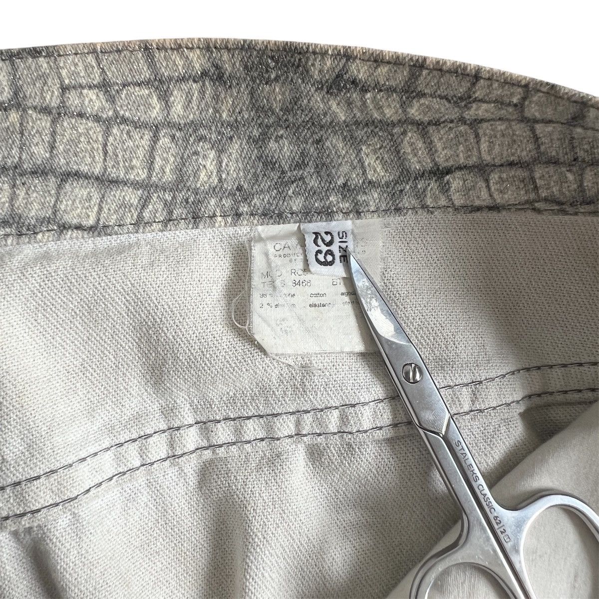 Roberto Cavalli VINTAGE ROBERTO CAVALLI CROCODILE ALLIGATOR JEANS print Size 29" - 4 Thumbnail