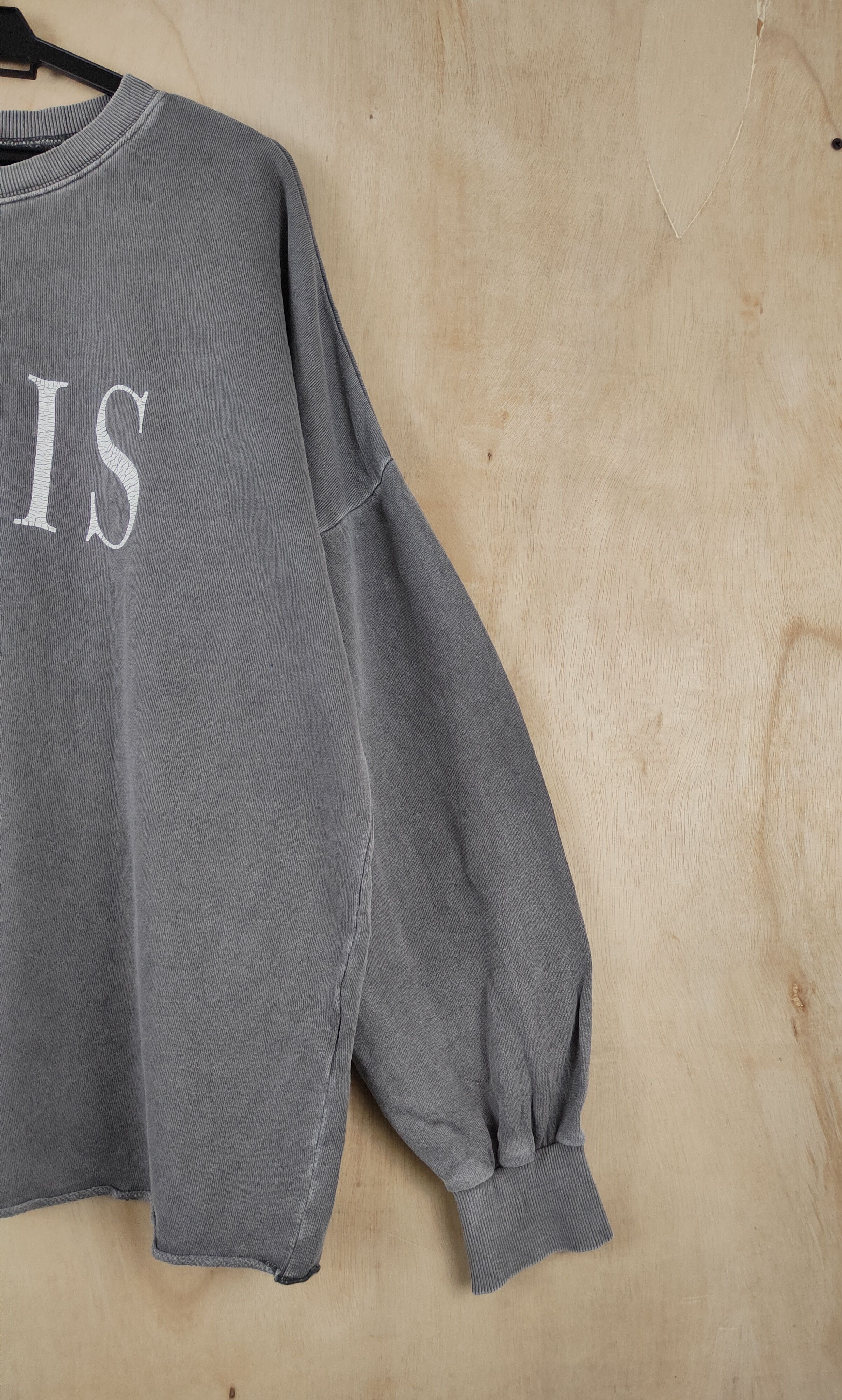 Japanese Brand × Vintage Japanese Brand paris Dark Gray Faded Sweatshirts #S2563 Size US L / EU 52-54 / 3 - 5 Thumbnail