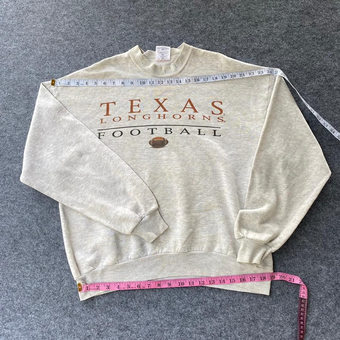 Vintage Vintage 90s Texas Longhons Football Sweatshirt Size US L / EU 52-54 / 3 - 4 Thumbnail