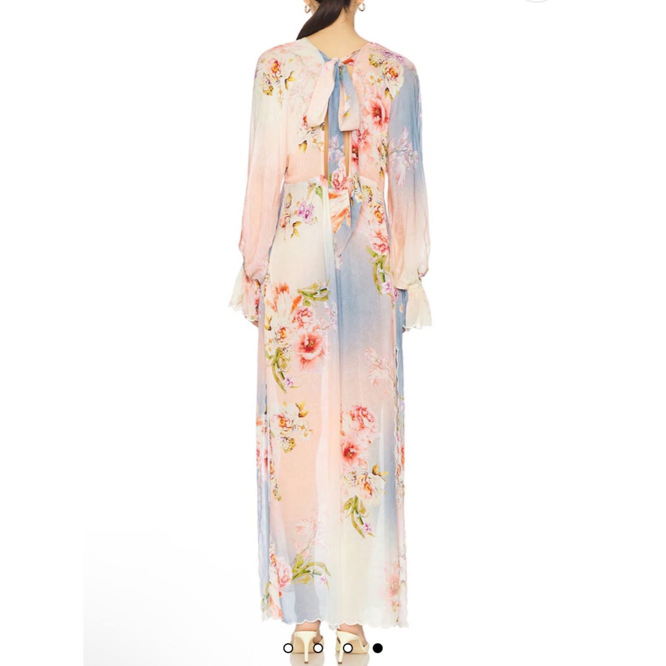 Hemant & Nandita Hemant and Nandita x REVOLVE Teien Caftan in Blue & Pink Fl Size M / US 6-8 / IT 42-44 - 2 Thumbnail