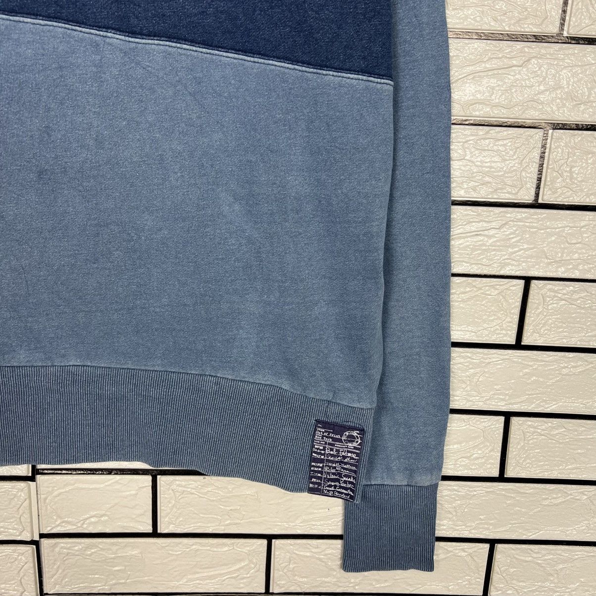 Japanese Brand THRIFT STANDARD Patchwork Sweatshirt Denim Style #4067-C185 Size US M / EU 48-50 / 2 - 7 Thumbnail
