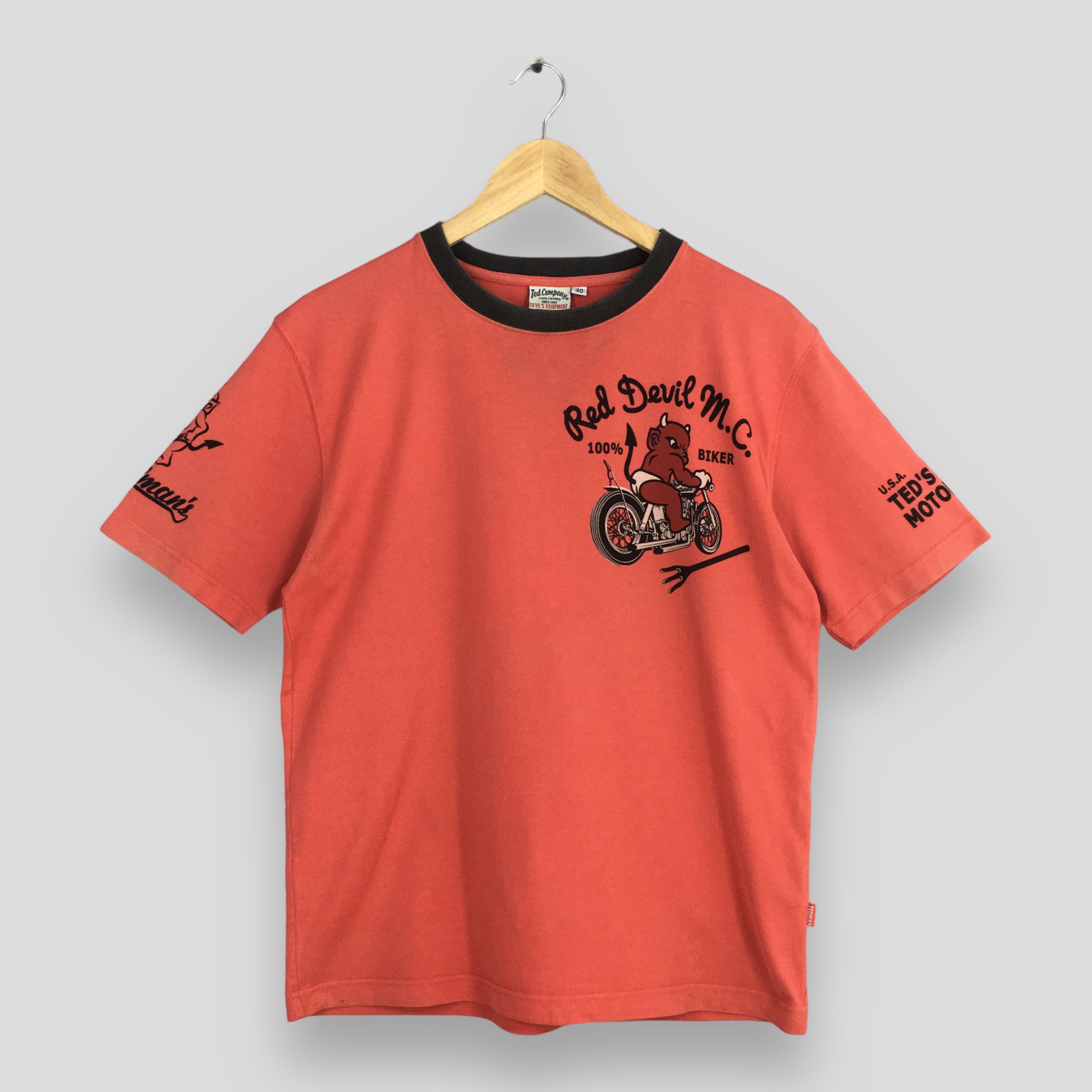 Other Ted Company Angry Teddy Red Devil M.C. Bikers T shirt S Size US S / EU 44-46 / 1 - 1 Thumbnail