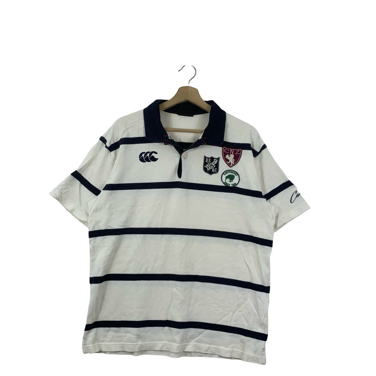 Canterbury of New Zealand CANTERBURY OF NEW ZEALAND Rugby Striped Tee Shirt Polo Top Size US L / EU 52-54 / 3 - 4 Thumbnail