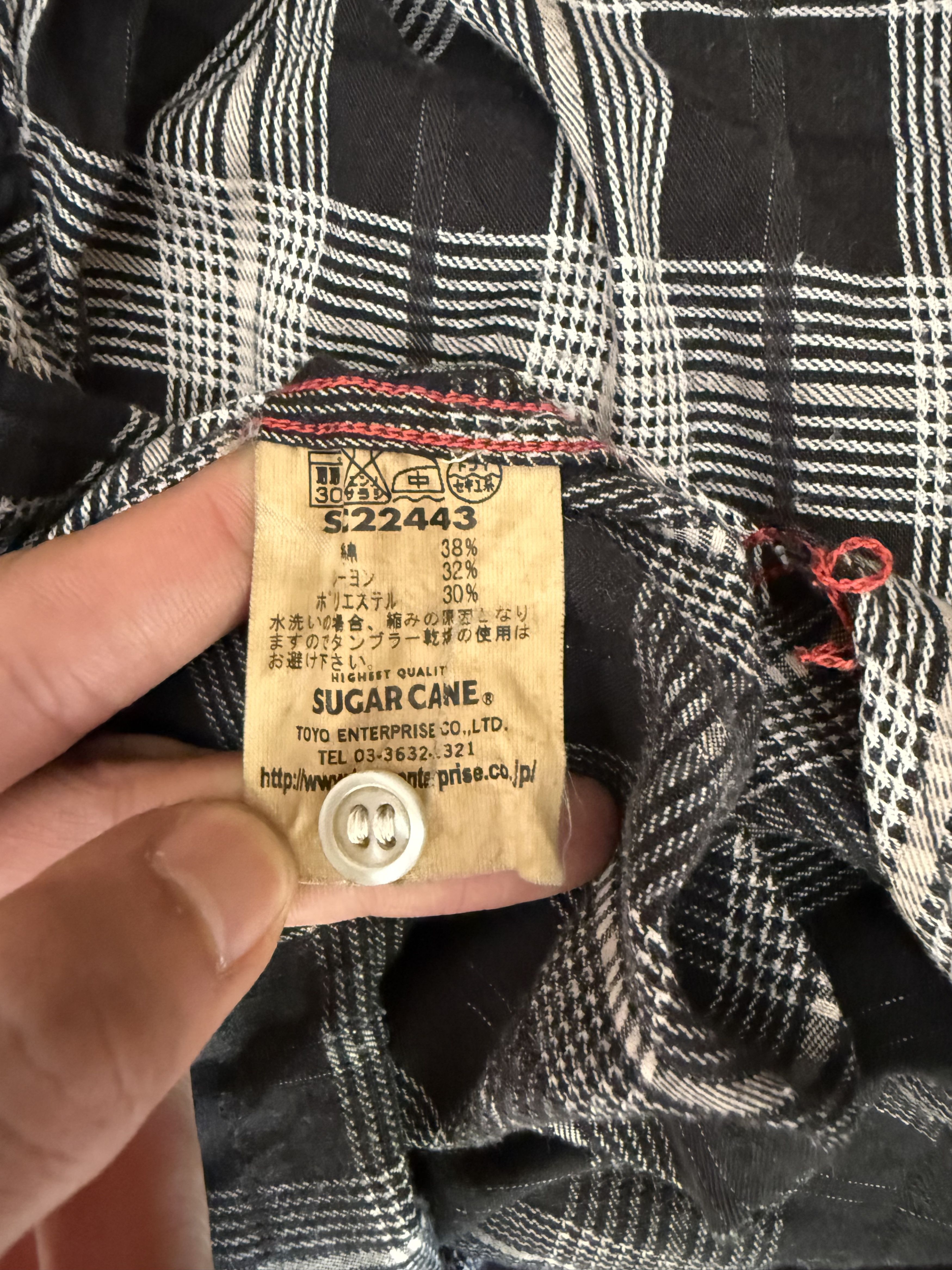 Sugar Cane Vintage Sugar Cane Western Plaid Shirt Size US L / EU 52-54 / 3 - 7 Thumbnail