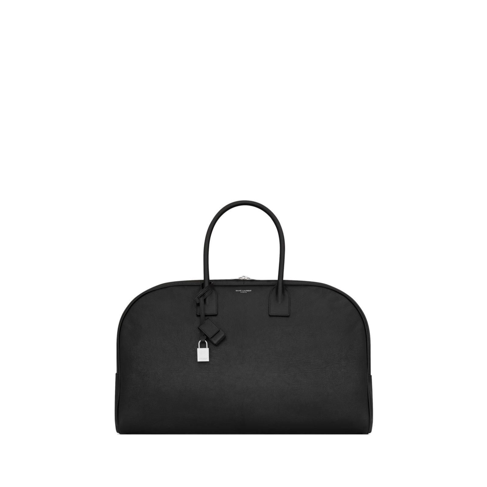 Saint Laurent Giant Bowling $4500 Black Leather Duffle Bag N