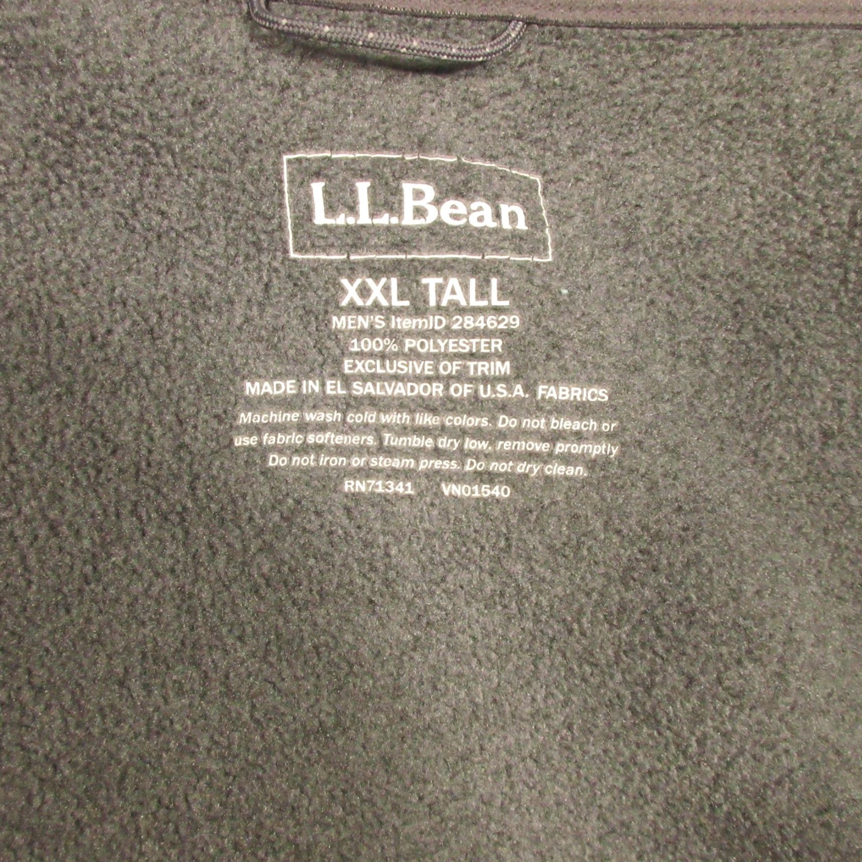 Vintage LL Bean Polartec Fleece Vest Mens 2XLT Gray Full Zip Pockets Stand-Up Collar EUC Size US XL / EU 56 / 4 - 3 Thumbnail