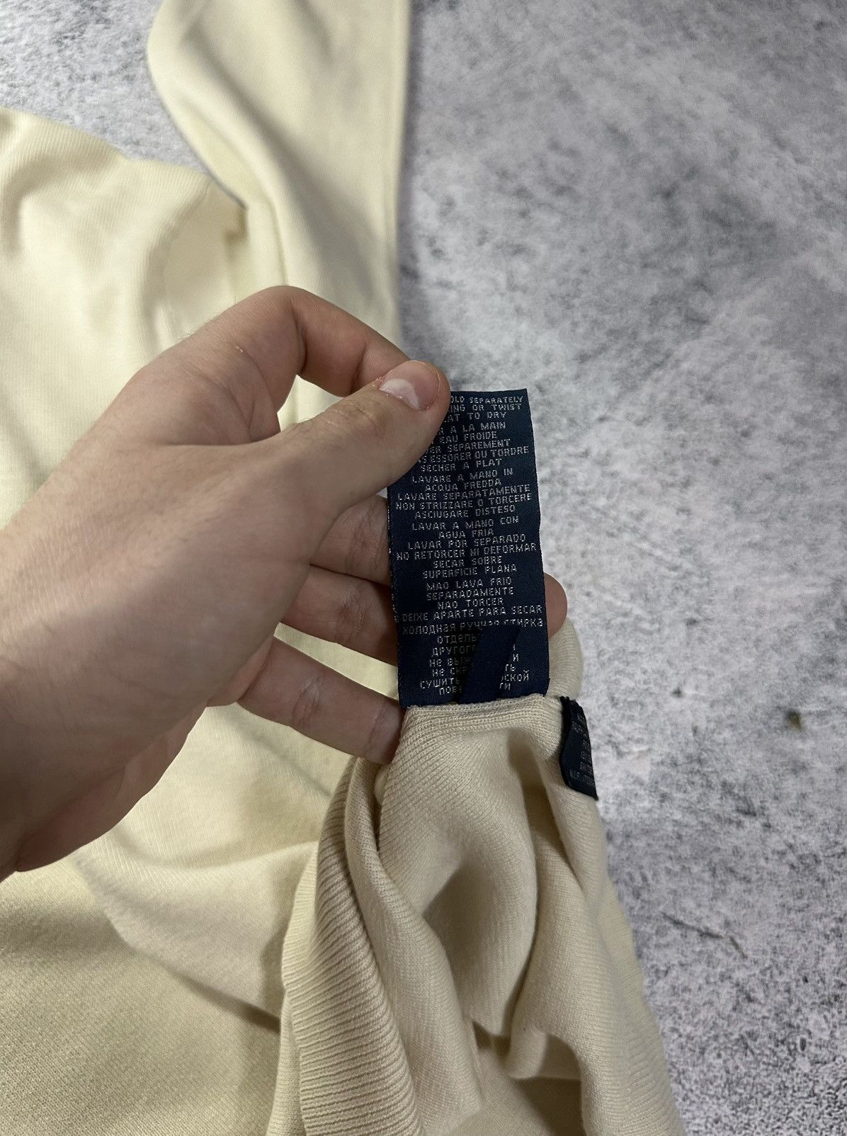 Polo Ralph Lauren Vintage Polo Ralph Lauren Sweater Beige Grey Logo Size US M / EU 48-50 / 2 - 10 Thumbnail