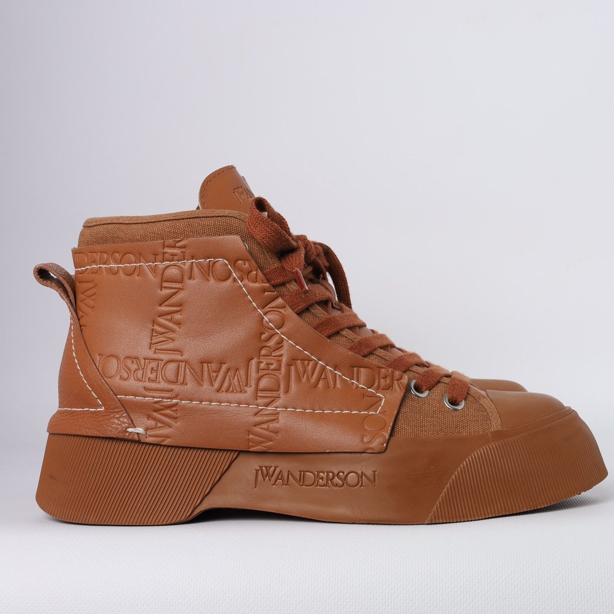 JW Anderson J.W Anderson high Top Brown Sneakers Boots Size US 9 / IT 39 - 9 Thumbnail