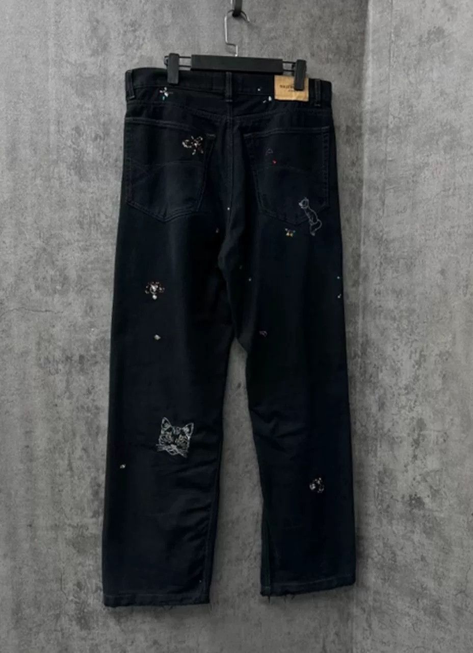 Balenciaga balenciaga graffiti logo denim pants Size US 26 / EU 42 - 4 Thumbnail