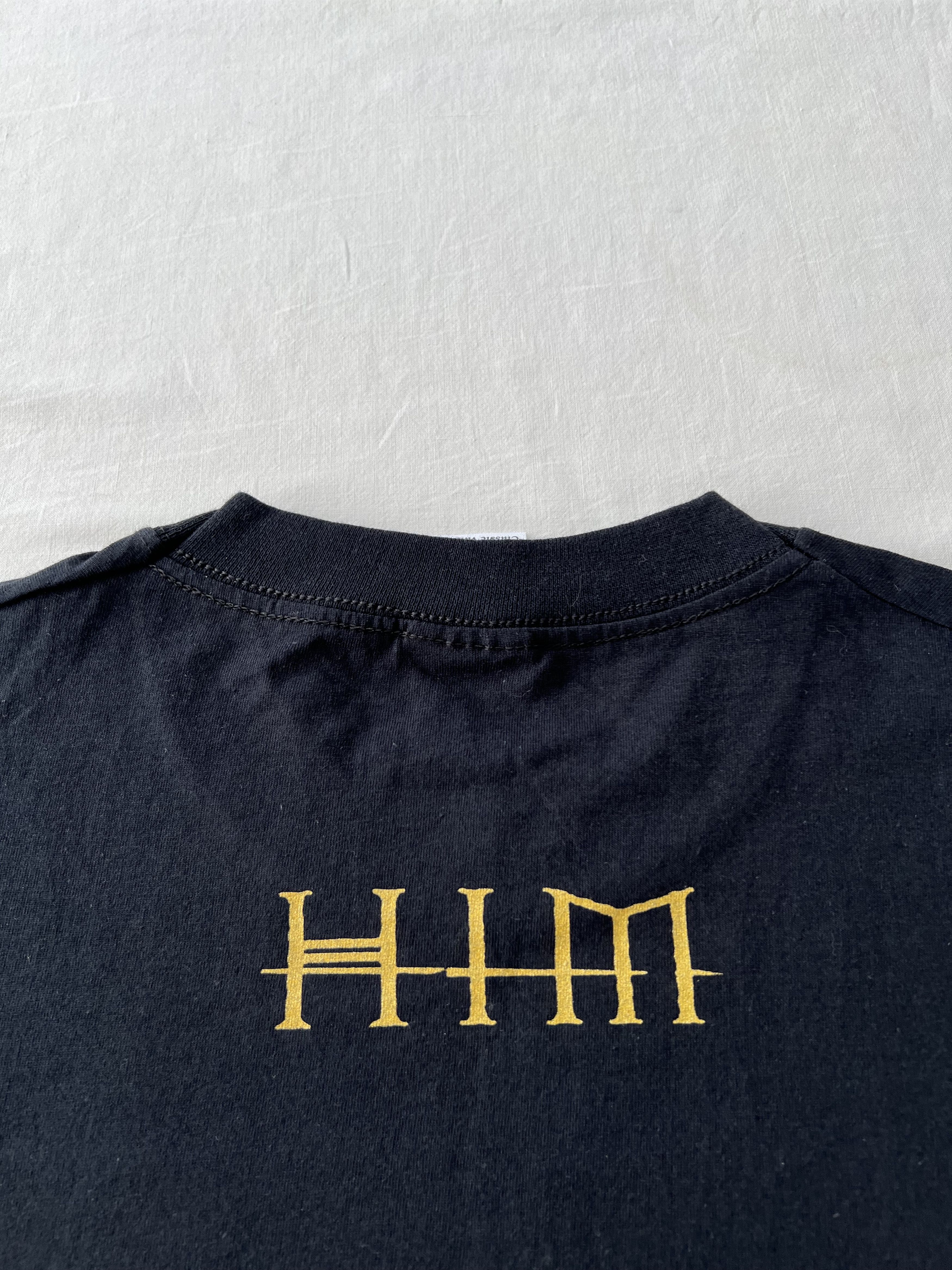 Band Tees Vintage 2003 HIM Glam Rock Band Black T-shirt Size US XL / EU 56 / 4 - 10 Thumbnail